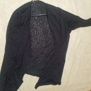 Black Terra and Sky Long Sleeve Cardigan 2x